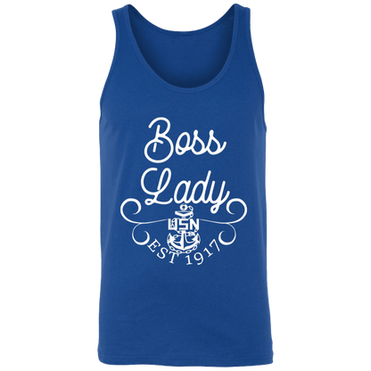 Boss Lady White Design Unisex Tank