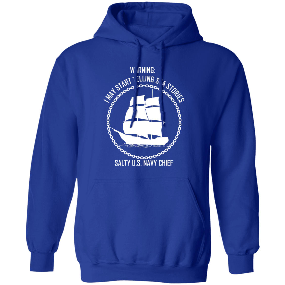 Salty Sea Story White Pullover Hoodie