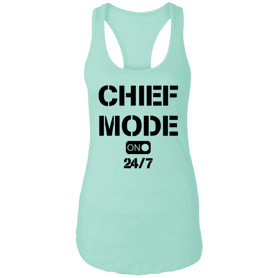 Chief Mode Ladies Racerback Tank