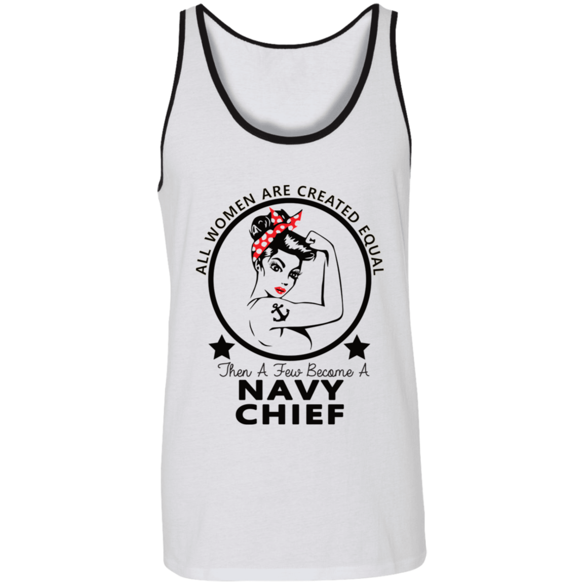 Navy Girl Chief  Unisex Tank
