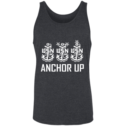 Anchor Up White Design  Unisex Tank