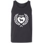 Goat Wreath White Unisex Tank