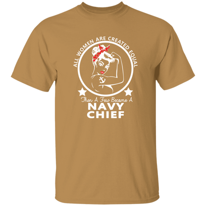 Navy Girl Chief White 5.3 oz. T-Shirt