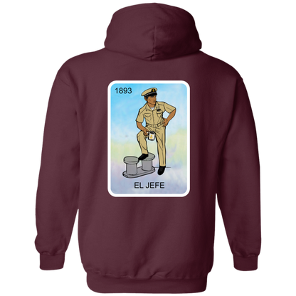 Nautical El Jefe Zip Up Hooded Sweatshirt