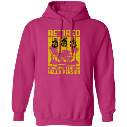 Retired Hello Pension V2 Pullover Hoodie
