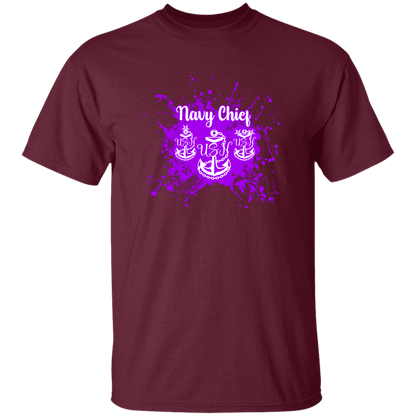 Navy Chief Purple Paint 5.3 oz. T-Shirt