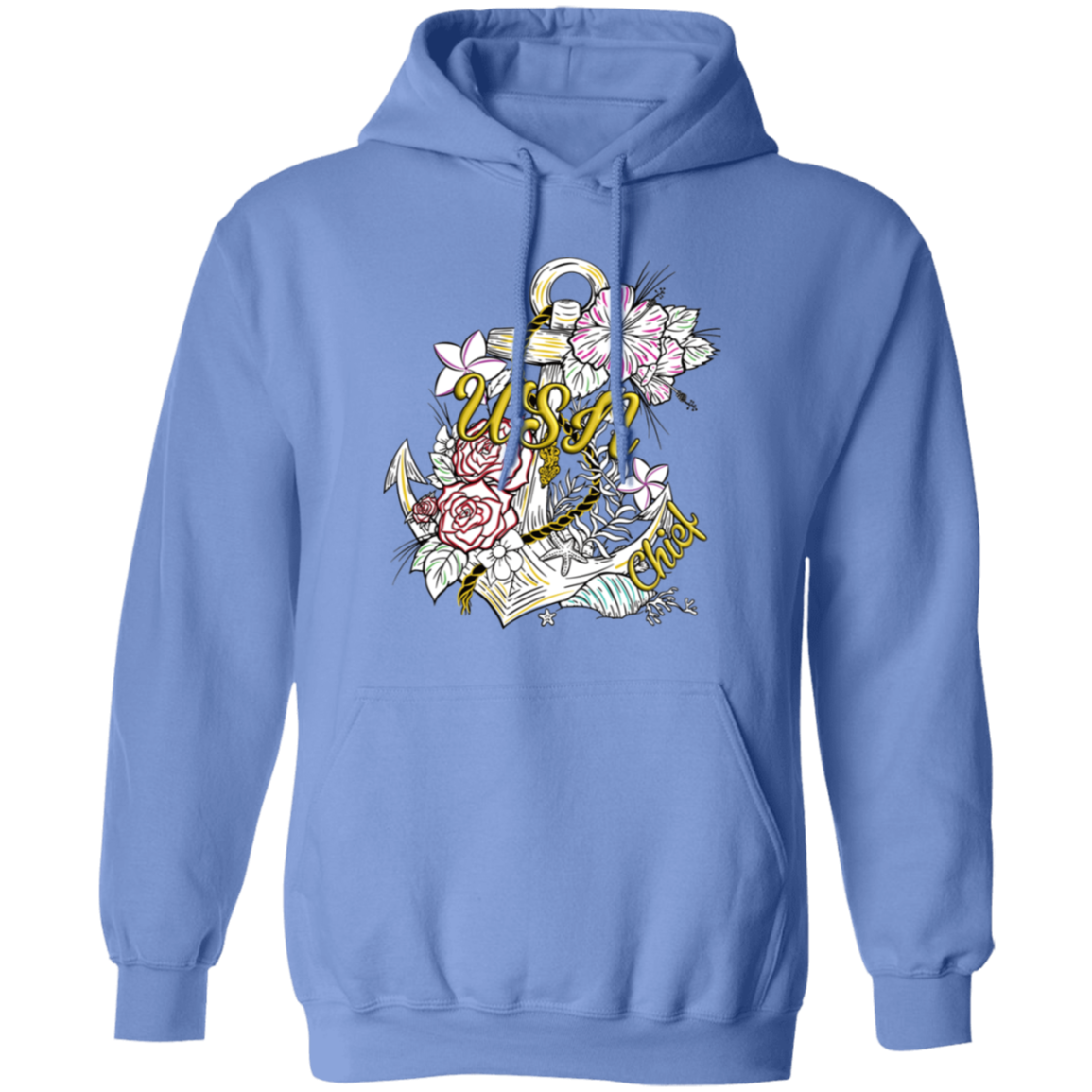 Wooden Anchor Pullover Hoodie