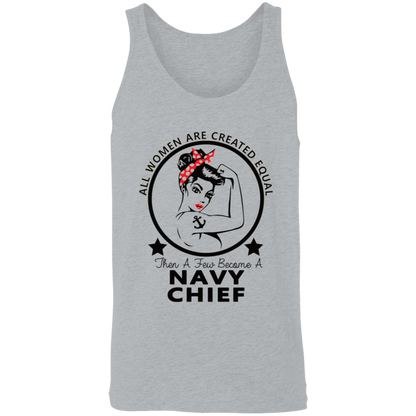 Navy Girl Chief  Unisex Tank