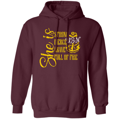 She Is Gold Pullover Hoodie