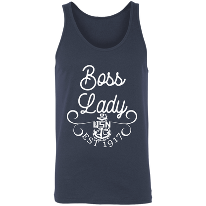 Boss Lady White Design Unisex Tank