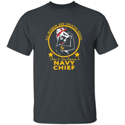 Navy Girl Chief Gold 5.3 oz. T-Shirt
