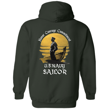 Navy Sailor Pullover Hoodie