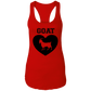 Goat Heart Ladies Racerback Tank