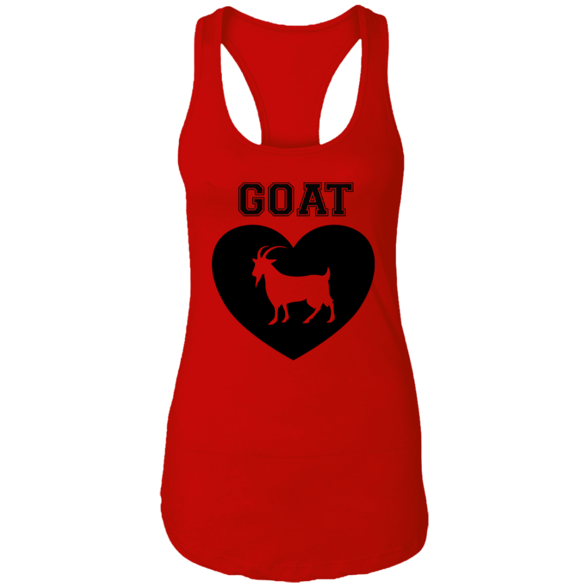 Goat Heart Ladies Racerback Tank