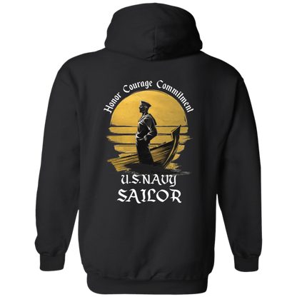 Navy Sailor Pullover Hoodie