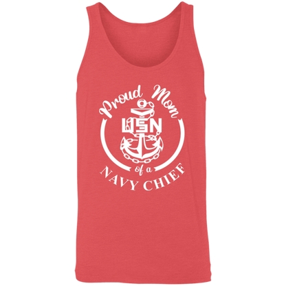 Proud Mom White Design  Unisex Tank