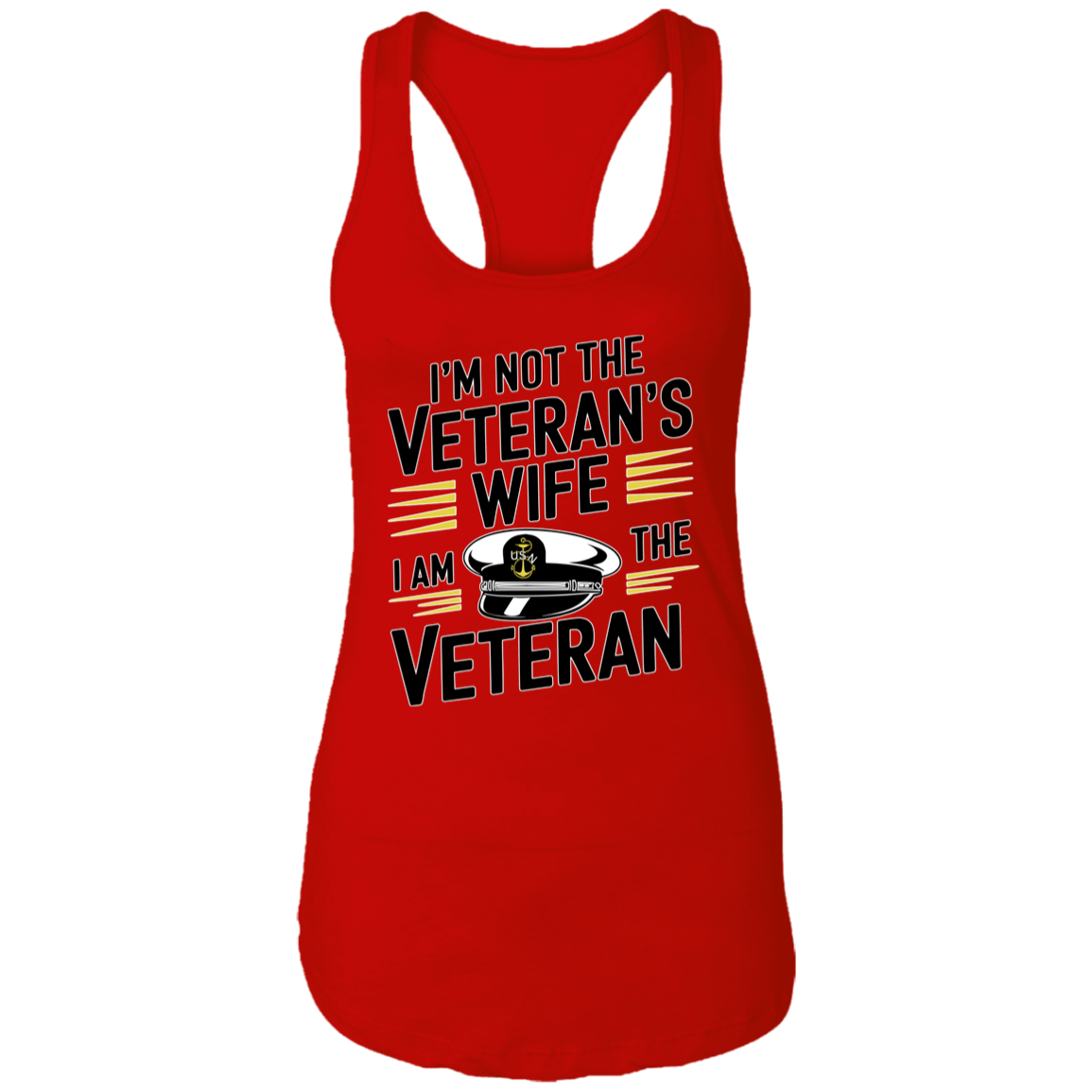 I am the Veteran Ladies Racerback Tank