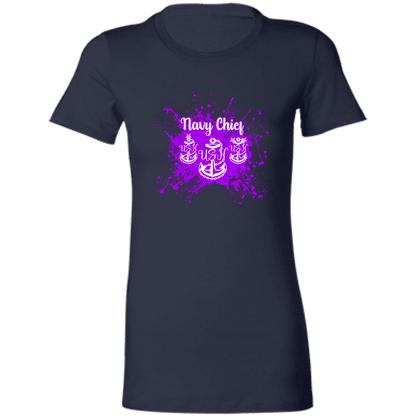 Navy Chief Purple Paint Ladies' Favorite T-Shirt