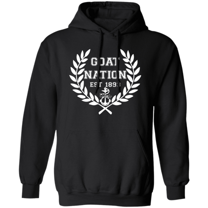 Goat Nation White Pullover Hoodie