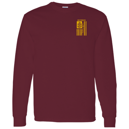 Retired Chief Flag FB LS T-Shirt 5.3 oz.