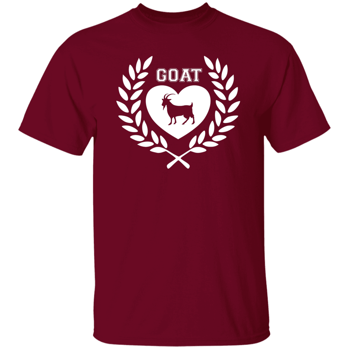 Goat Wreath White 5.3 oz. T-Shirt