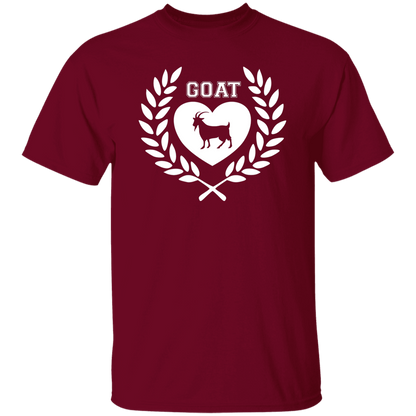 Goat Wreath White 5.3 oz. T-Shirt