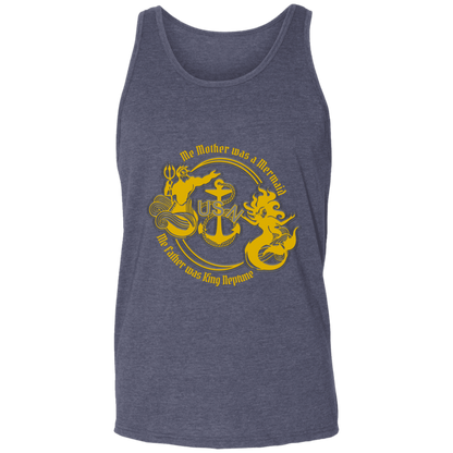 Me Mother and Father Gold Unisex Tank