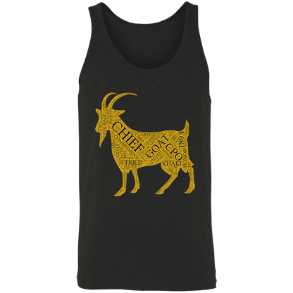 Goat Word Gold Unisex Tank