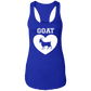 Goat Heart White Ladies Racerback Tank