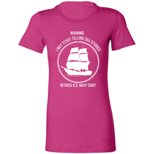 Retired Sea Stories White  Ladies' Favorite T-Shirt