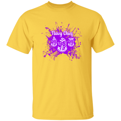 Navy Chief Purple Paint 5.3 oz. T-Shirt
