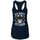 US Navy Veteran Skull  Ladies Racerback Tank