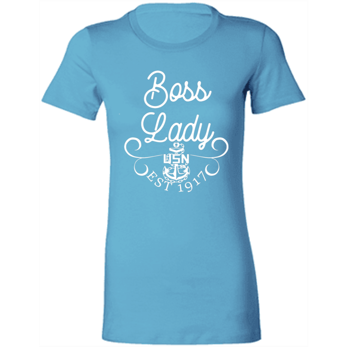 Boss Lady White Design Ladies' Favorite T-Shirt