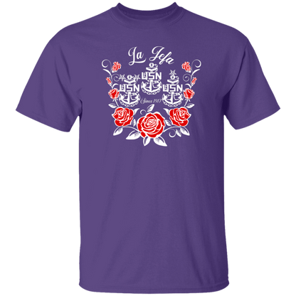 La Jefa Rose White 5.3 oz. T-Shirt