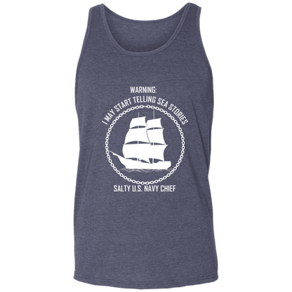 Salty Sea Story White Unisex Tank