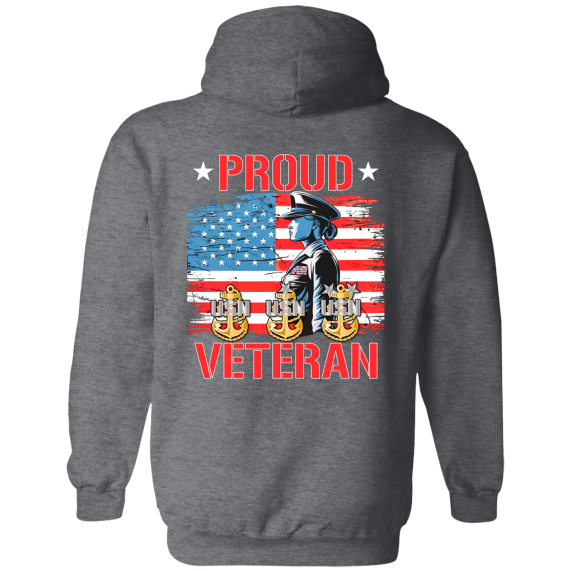 Proud Veteran FB Pullover Hoodie