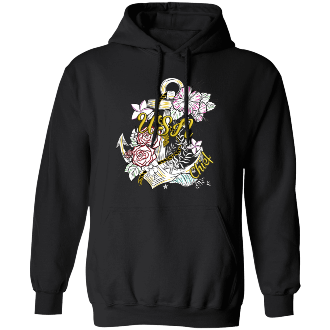 Wooden Anchor Pullover Hoodie