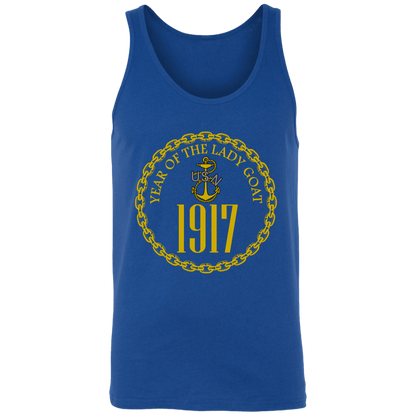 Year of the Lady Goat Gold Unisex Tank