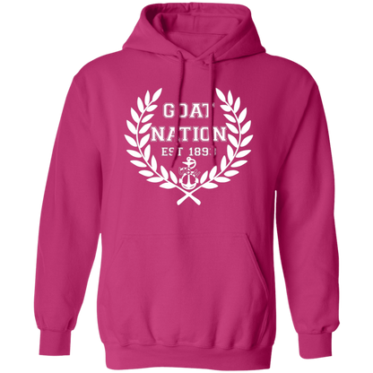 Goat Nation White Pullover Hoodie