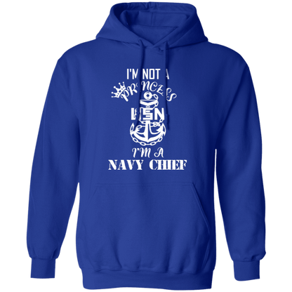 I'm not a Princess White Design Pullover Hoodie