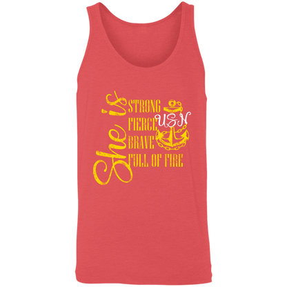 She Is Gold Unisex Tank