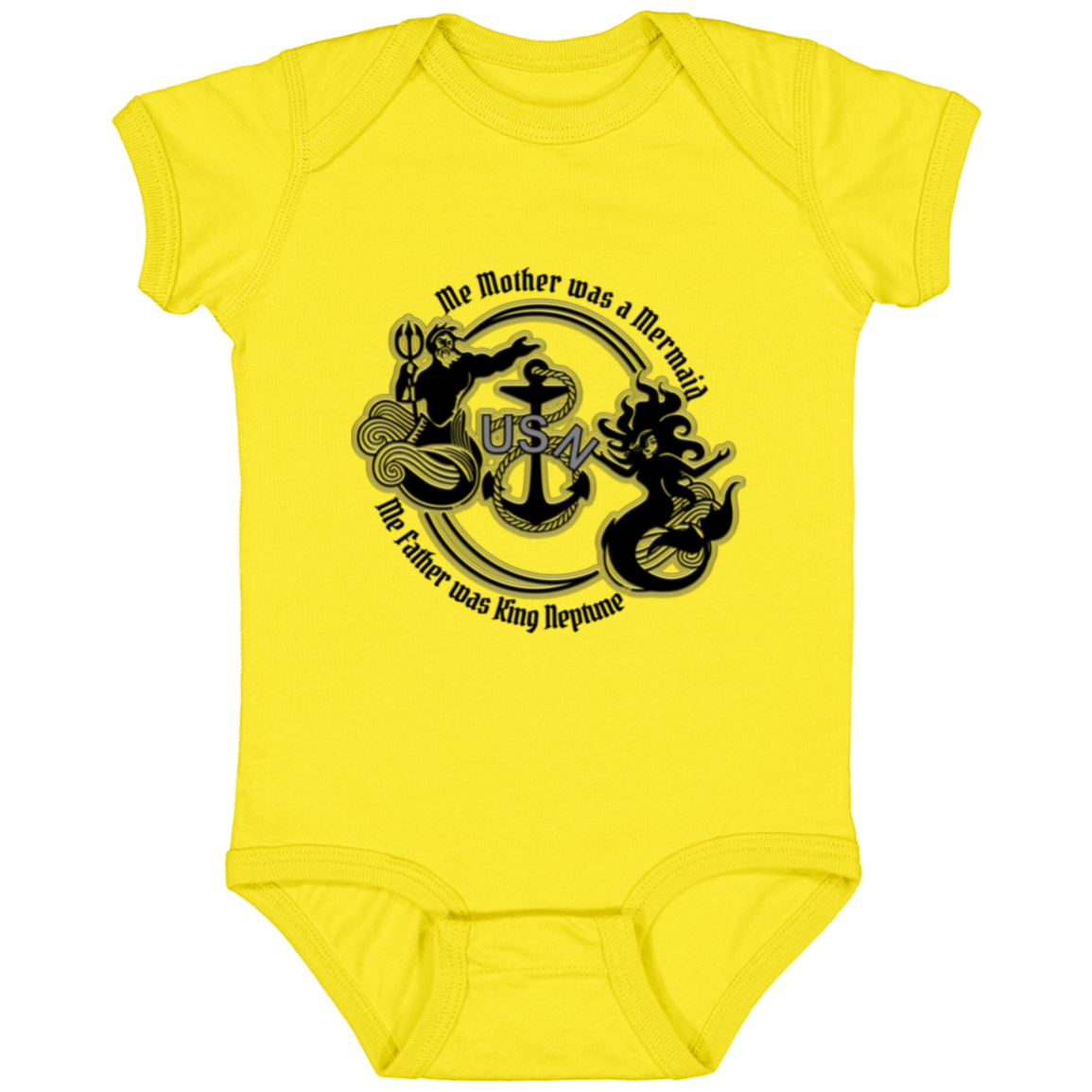 Me Mother and Father V2 Infant Jersey Bodysuit Onsie