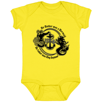 Me Mother and Father V2 Infant Jersey Bodysuit Onsie
