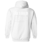 Retired Definition White Zip Up Hooded Sweatshirt