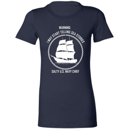 Salty Sea Story White Ladies' Favorite T-Shirt
