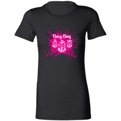 Navy Chief Pink Paint Ladies' Favorite T-Shirt