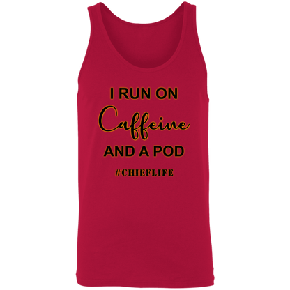 I Run On Caffeine Unisex Tank