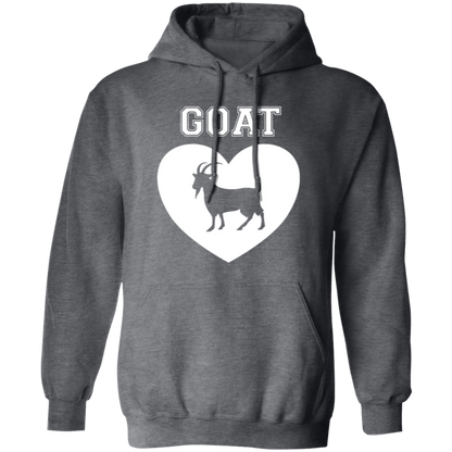 Goat Heart White Pullover Hoodie