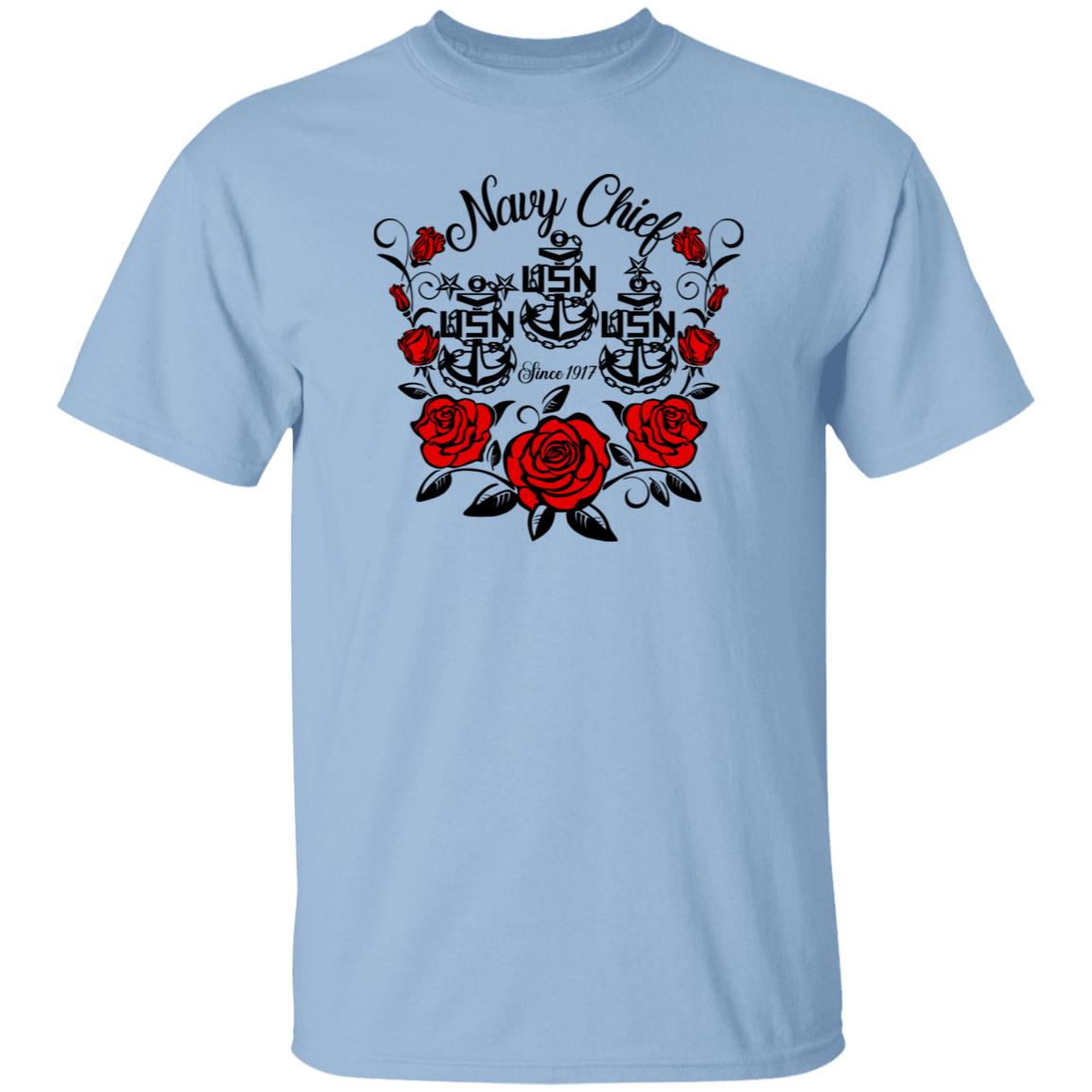 Navy Chief Rose 5.3 oz. T-Shirt