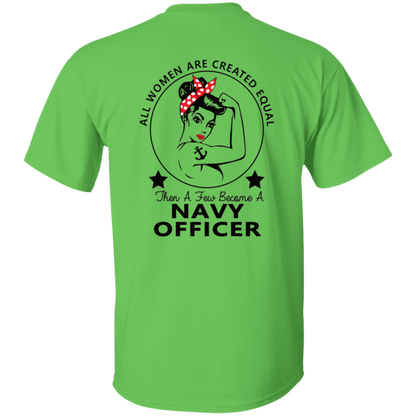 Navy Girl Officer FB 5.3 oz. T-Shirt